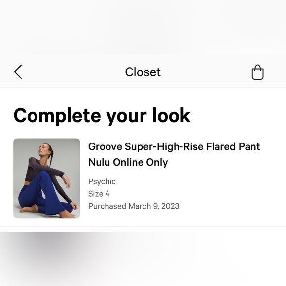 LULULEMON FLARE LEGGINGS Royal Blue - Picture 5 of 11